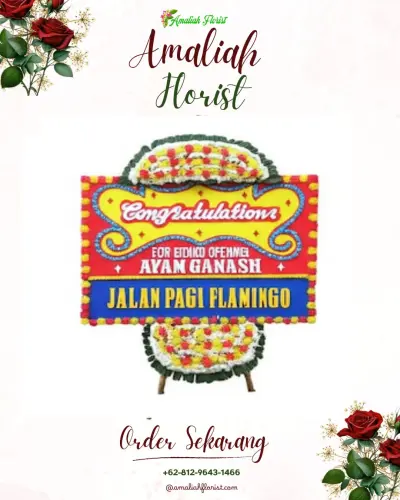 Bunga Papan Congratulation di Petarukan